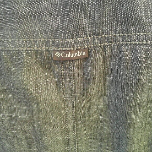 COLUMBIA Long Sleeve Tailored Snap 100% Cotton Shirt XS - Picture 6 of 10